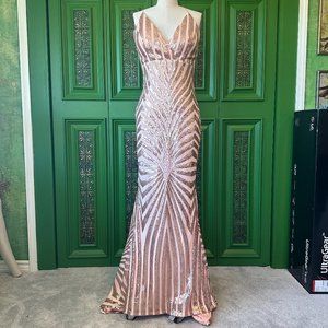 Rose Gold Sequin Dress